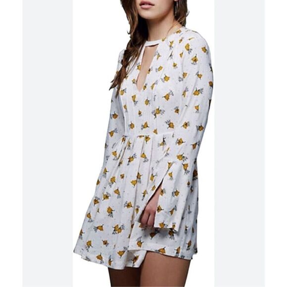 Revolve Free People Teagan floral boho fit & flare dress - Picture 1 of 5